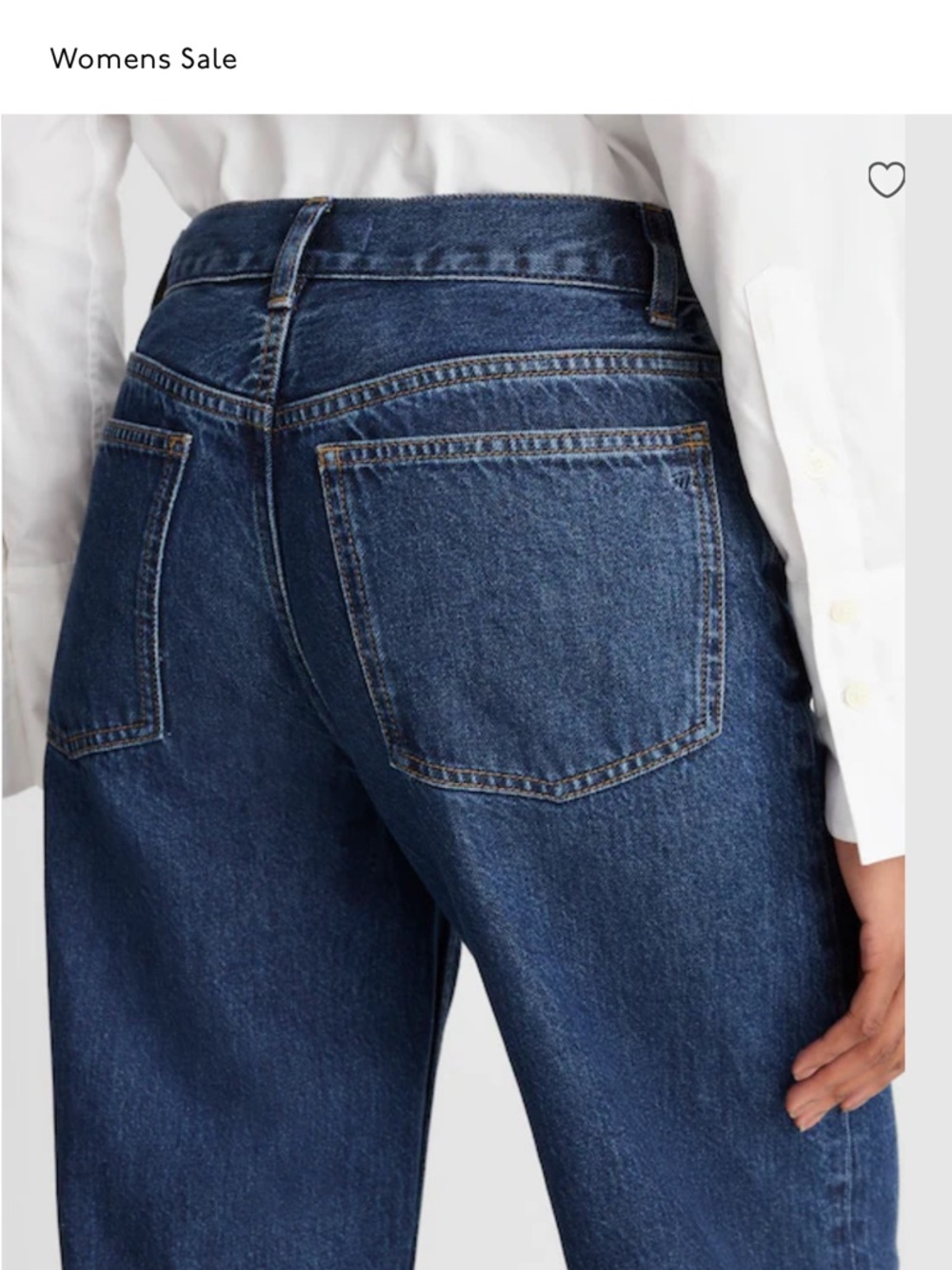 NWT Madewell Wide Leg Baggy Jeans - 27 Petite - Picture 2 of 4